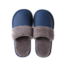 Load image into Gallery viewer, Plush warm Home flat slippers Lightweight soft comfortable winter slippers Women cotton shoes Indoor plush slippers