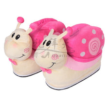 Load image into Gallery viewer, Warm Cartoon Cotton Slippers Cute Funny Snail Slippers Women House Flat Slides Winter Soft Fluffy Floor Flip Flops Unisex Shoes