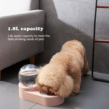 Load image into Gallery viewer, 1.8L New Bubble Pet Bowls Food Automatic Feeder Fountain Water Drinking for Cat Dog Kitten Feeding Container Pet Supplies