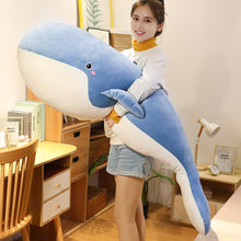 Load image into Gallery viewer, 50-150CM Giant Size Plush Toy Sea Animal Blue Whale Soft Toy Stuffed Animal Children's Birthday Gifts