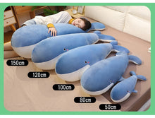Load image into Gallery viewer, 50-150CM Giant Size Plush Toy Sea Animal Blue Whale Soft Toy Stuffed Animal Children's Birthday Gifts