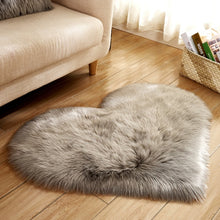 Load image into Gallery viewer, Heart Shape Fluffy Rugs Washable Faux Fur Rug For Kids Bedroom Home Decoration Sofas Cushions Mat Soft Carpet Sheepskin Rug D30