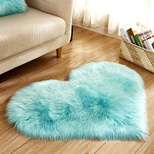 Load image into Gallery viewer, Heart Shape Fluffy Rugs Washable Faux Fur Rug For Kids Bedroom Home Decoration Sofas Cushions Mat Soft Carpet Sheepskin Rug D30