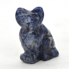 Load image into Gallery viewer, 1.5" Cat Statue Natural Gemstone Carving Healing Crystal Animals Figurines Reiki Stones Decoration Wholesale