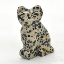 Load image into Gallery viewer, 1.5" Cat Statue Natural Gemstone Carving Healing Crystal Animals Figurines Reiki Stones Decoration Wholesale