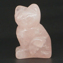 Load image into Gallery viewer, 1.5" Cat Statue Natural Gemstone Carving Healing Crystal Animals Figurines Reiki Stones Decoration Wholesale