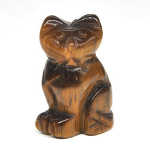 Load image into Gallery viewer, 1.5" Cat Statue Natural Gemstone Carving Healing Crystal Animals Figurines Reiki Stones Decoration Wholesale
