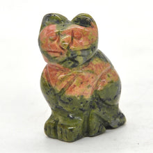 Load image into Gallery viewer, 1.5" Cat Statue Natural Gemstone Carving Healing Crystal Animals Figurines Reiki Stones Decoration Wholesale