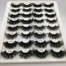 Load image into Gallery viewer, 1 Pair 25 mm Mink Eyelashes Fluffy Lashes Dramatic Messy Long False Eyelashes Makeup 25mm 3d Mink Lashes