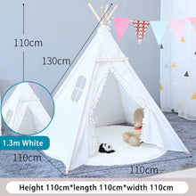 Load image into Gallery viewer, 1.35/1.6m Portable Children Tipi Tents Teepee Tent For Kid Play House Wigwam for Children Tipi Infantil Kid Tent Girl play room
