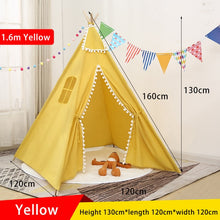 Load image into Gallery viewer, 1.35/1.6m Portable Children Tipi Tents Teepee Tent For Kid Play House Wigwam for Children Tipi Infantil Kid Tent Girl play room