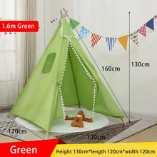 Load image into Gallery viewer, 1.35/1.6m Portable Children Tipi Tents Teepee Tent For Kid Play House Wigwam for Children Tipi Infantil Kid Tent Girl play room