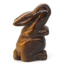Load image into Gallery viewer, 1.5" Rabbit Statue Natural Gemstone Room Decoration Healing Crystal Animals Figurines Reiki Carved Stones Wholesale