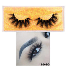 Load image into Gallery viewer, 5D Mink Eyelashes Long Lasting Mink Lashes Natural Dramatic Volume Eyelashes Extension Thick Long 3D False Eyelashes
