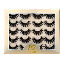 Load image into Gallery viewer, 5/10 Pair 3D Mink Eyelashes Fluffy Dramatic Eyelashes Makeup Wispy Mink Lashes Natural Long False Eyelashes Thick Fake Lashes