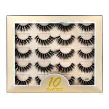 Load image into Gallery viewer, 5/10 Pair 3D Mink Eyelashes Fluffy Dramatic Eyelashes Makeup Wispy Mink Lashes Natural Long False Eyelashes Thick Fake Lashes