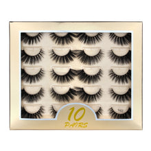Load image into Gallery viewer, 5/10 Pair 3D Mink Eyelashes Fluffy Dramatic Eyelashes Makeup Wispy Mink Lashes Natural Long False Eyelashes Thick Fake Lashes