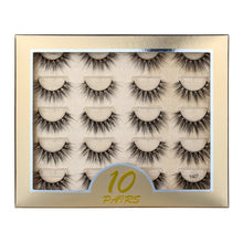 Load image into Gallery viewer, 5/10 Pair 3D Mink Eyelashes Fluffy Dramatic Eyelashes Makeup Wispy Mink Lashes Natural Long False Eyelashes Thick Fake Lashes