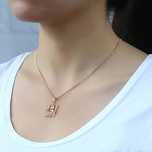 Load image into Gallery viewer, Trendsmax Blessed Virgin Mary Pendant Necklace For Women Men 585 Rose Gold Necklace Fashion Jewelry Wholesale Gifts 50.5cm GP192