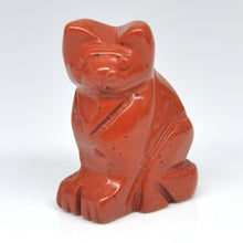 Load image into Gallery viewer, 1.5" Cat Statue Natural Gemstone Carving Healing Crystal Animals Figurines Reiki Stones Decoration Wholesale