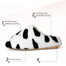 Load image into Gallery viewer, Cow style Winter Warm Slippers for Woman Shoes Soft Plush Indoor Home Furry Slippers Woman Warm Shoes For Bedroom Couple Winter Slippers