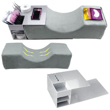 Load image into Gallery viewer, Eyelash Pillow Headrest Support Neck Lash Pillow Grafted Eyelashes Memory Foam Eyelash Extension Pillow with Pocket Makeup Tools