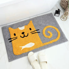 Load image into Gallery viewer, Frog and Bear Flocking Bath Mat Home Decoration Door Mat Non-slip Absorbent Bathroom Doormat Super Soft Fiber Bath Rug