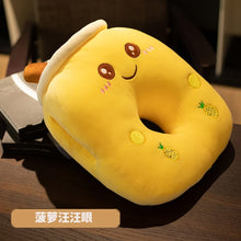 Load image into Gallery viewer, Cute Soft Cartoon Bubble Tea Cup Nap Pillow Plush Toys Stuffed Fruits Drink Pillow Tube Adorable Back Cushion Funny Boba Food