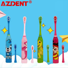 Load image into Gallery viewer, Battery type Children's Sonic Electric Toothbrush Cute Cartoon Teeth Whitening Toothbrush Soft Bristle Kids