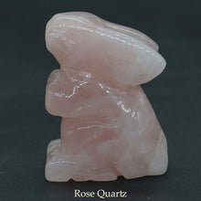 Load image into Gallery viewer, 1.5" Rabbit Statue Natural Gemstone Room Decoration Healing Crystal Animals Figurines Reiki Carved Stones Wholesale
