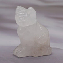 Load image into Gallery viewer, 1.5" Cat Statue Natural Gemstone Carving Healing Crystal Animals Figurines Reiki Stones Decoration Wholesale