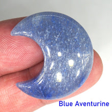 Load image into Gallery viewer, 30MM Moon Shaped Statue Natural Crystal Stone Colorfull Mascot Meditation Healing Reiki Gemstone Gift Collection and Home Decor