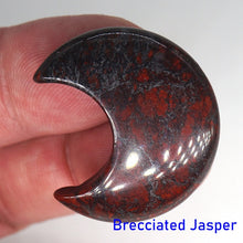 Load image into Gallery viewer, 30MM Moon Shaped Statue Natural Crystal Stone Colorfull Mascot Meditation Healing Reiki Gemstone Gift Collection and Home Decor