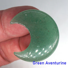 Load image into Gallery viewer, 30MM Moon Shaped Statue Natural Crystal Stone Colorfull Mascot Meditation Healing Reiki Gemstone Gift Collection and Home Decor