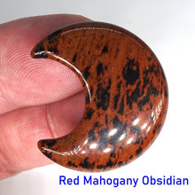 Load image into Gallery viewer, 30MM Moon Shaped Statue Natural Crystal Stone Colorfull Mascot Meditation Healing Reiki Gemstone Gift Collection and Home Decor