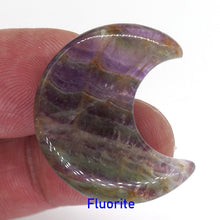Load image into Gallery viewer, 30MM Moon Shaped Statue Natural Crystal Stone Colorfull Mascot Meditation Healing Reiki Gemstone Gift Collection and Home Decor
