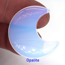 Load image into Gallery viewer, 30MM Moon Shaped Statue Natural Crystal Stone Colorfull Mascot Meditation Healing Reiki Gemstone Gift Collection and Home Decor