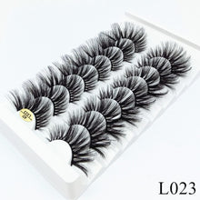 Load image into Gallery viewer, 8 pairs of 25mm mink eyelashes 3D dramatic false eyelashes handmade fluffy eyelashes natural long 25mm eyelash extension