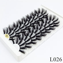 Load image into Gallery viewer, 8 pairs of 25mm mink eyelashes 3D dramatic false eyelashes handmade fluffy eyelashes natural long 25mm eyelash extension