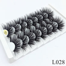 Load image into Gallery viewer, 8 pairs of 25mm mink eyelashes 3D dramatic false eyelashes handmade fluffy eyelashes natural long 25mm eyelash extension