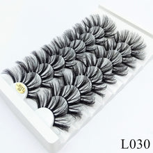 Load image into Gallery viewer, 8 pairs of 25mm mink eyelashes 3D dramatic false eyelashes handmade fluffy eyelashes natural long 25mm eyelash extension