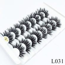 Load image into Gallery viewer, 8 pairs of 25mm mink eyelashes 3D dramatic false eyelashes handmade fluffy eyelashes natural long 25mm eyelash extension