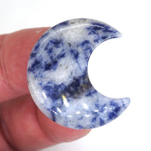 Load image into Gallery viewer, 30MM Moon Shaped Statue Natural Crystal Stone Colorfull Mascot Meditation Healing Reiki Gemstone Gift Collection and Home Decor