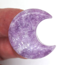 Load image into Gallery viewer, 30MM Moon Shaped Statue Natural Crystal Stone Colorfull Mascot Meditation Healing Reiki Gemstone Gift Collection and Home Decor