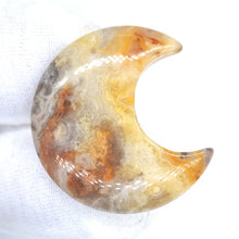 Load image into Gallery viewer, 30MM Moon Shaped Statue Natural Crystal Stone Colorfull Mascot Meditation Healing Reiki Gemstone Gift Collection and Home Decor