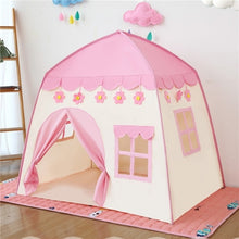 Load image into Gallery viewer, 1.3M Portable Children's Tent Wigwam Folding Kids Tents Tipi Baby Play House Large Girls Pink Princess Castle Child Room Decor