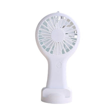 Load image into Gallery viewer, Mini Portable Pocket Fan HandHeld Student Office Travel Cooling Fans USB Rechargeable Outdoor Home Air Cooler with Phone Holder