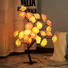 Load image into Gallery viewer, LED Rose Flower Tree Lights USB Table Lamp Fairy Maple Leaf Night Light For Home Party Xmas Christmas Wedding Bedroom Decoration