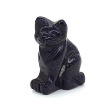 Load image into Gallery viewer, 1.5" Cat Statue Natural Gemstone Carving Healing Crystal Animals Figurines Reiki Stones Decoration Wholesale