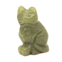 Load image into Gallery viewer, 1.5" Cat Statue Natural Gemstone Carving Healing Crystal Animals Figurines Reiki Stones Decoration Wholesale